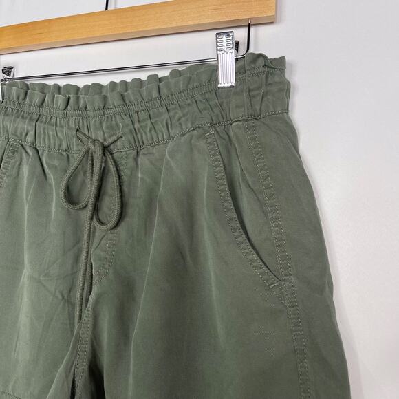 New LOFT XSmall XS Olive Green Emory Shorts Lyocell Drawstring Waist Pockets - Picture 3 of 8